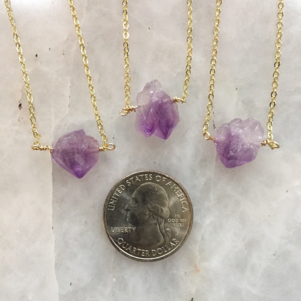 ❗️LAST❗️Raw Amethyst Point Necklace - Picture 6 of 6